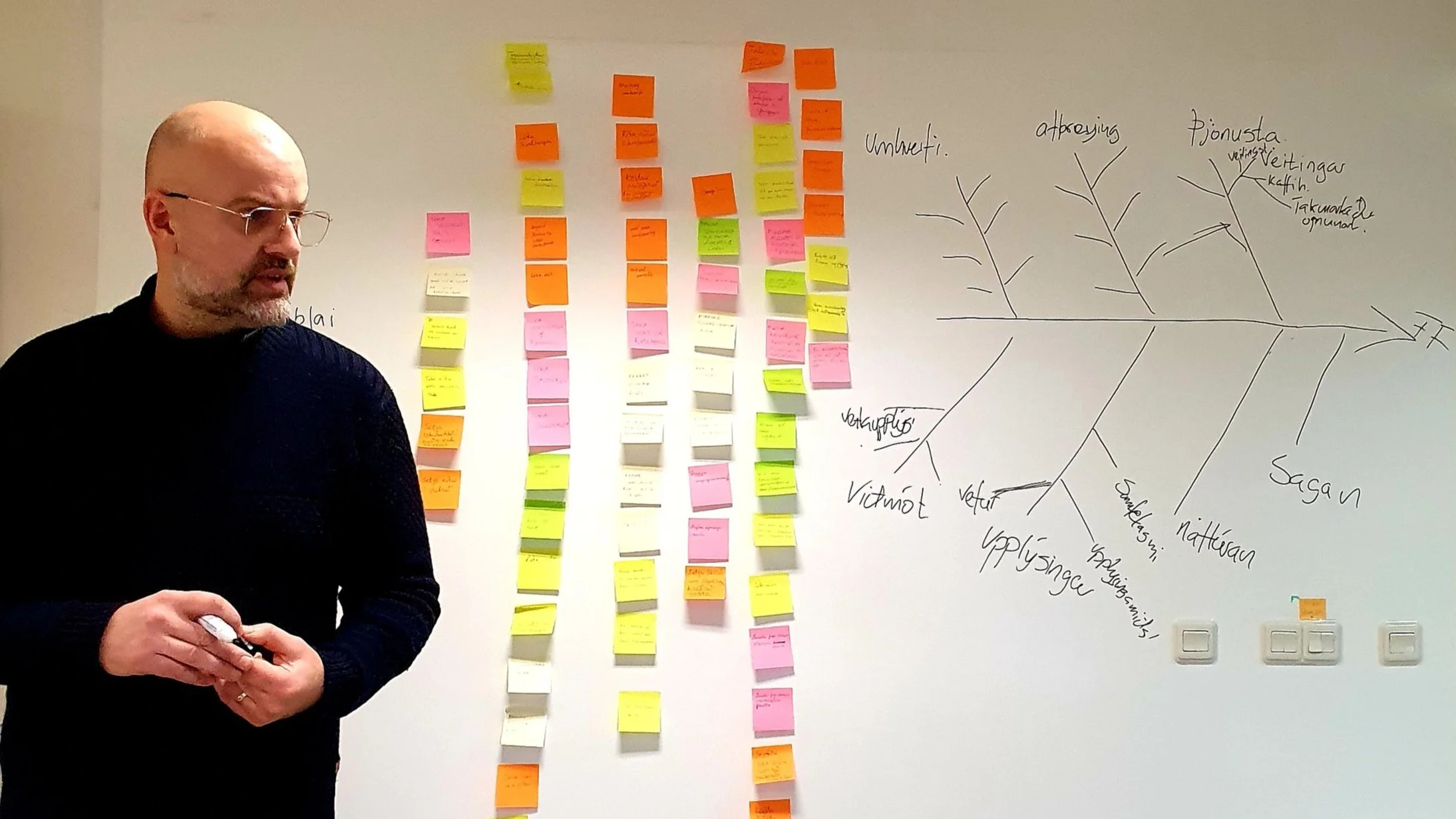 Frábær vinnustofa í Blábankanum með Gunnari Thorberg