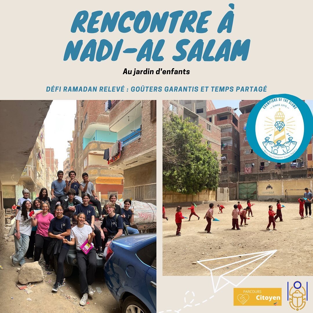 16 classes du lyc&eacute;e nous ont g&eacute;n&eacute;reusement aid&eacute;s &agrave; relever notre d&eacute;fi Ramadan de cette ann&eacute;e : organiser une collecte pour que les enfants de Nadi El Salam puissent de nouveau avoir des go&ucirc;ters c