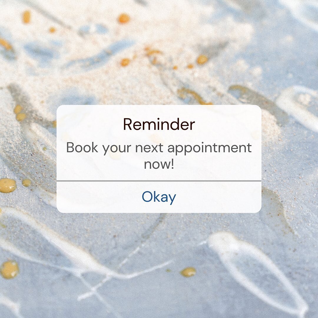 We are starting to book up until Summer! We are so grateful for our wonderful clients and highly advise to pre-book all appointments to avoid being waitlisted 🤍 Link in our bio to book!