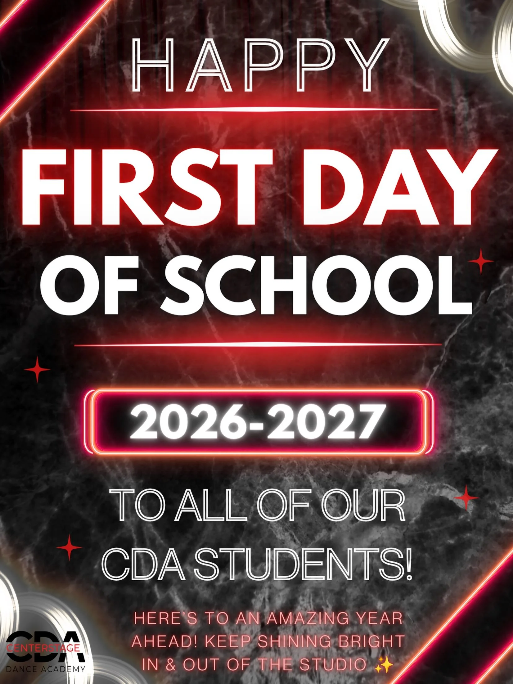📚✏️ HAPPY FIRST DAY OF SCHOOL, CDA! ❤️✨

For many of our CDA students, today marks the first day of a brand-new school year! Whether you&rsquo;re heading back today or still have a few more days of summer left, we&rsquo;re wishing ALL of our student