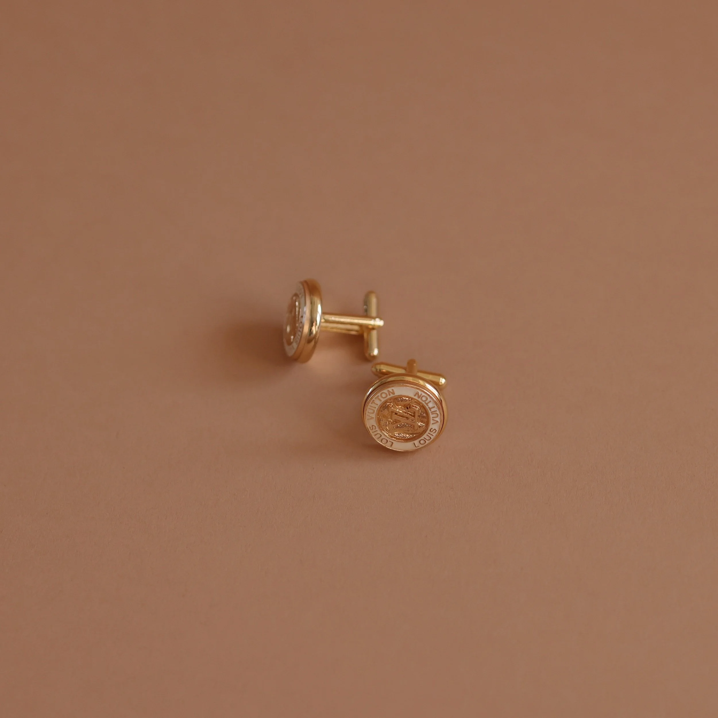 Repurposed LV button cuff links