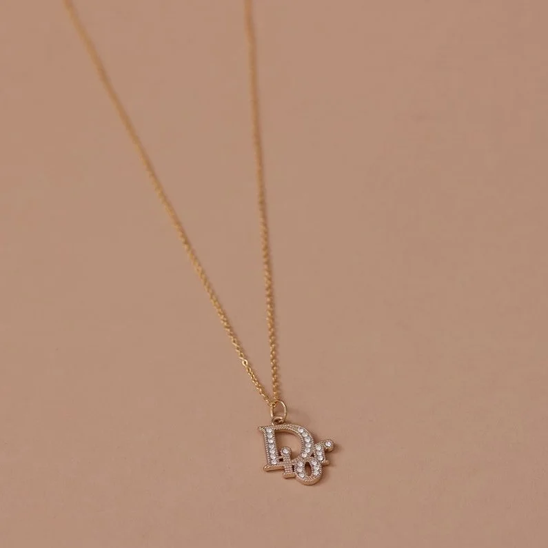 Repurposed Dior Charm Necklace
