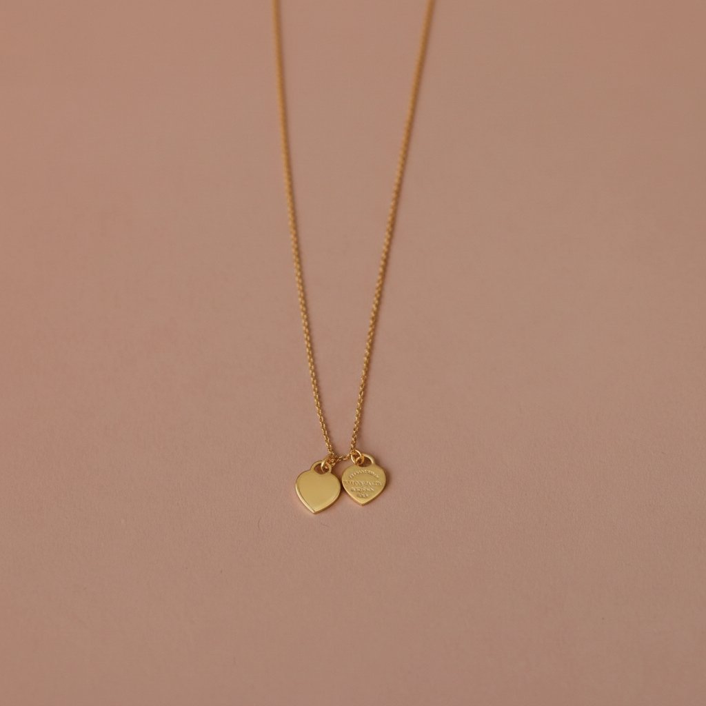 *Preorder* Repurposed Gold Tiny Heart Charm Necklace