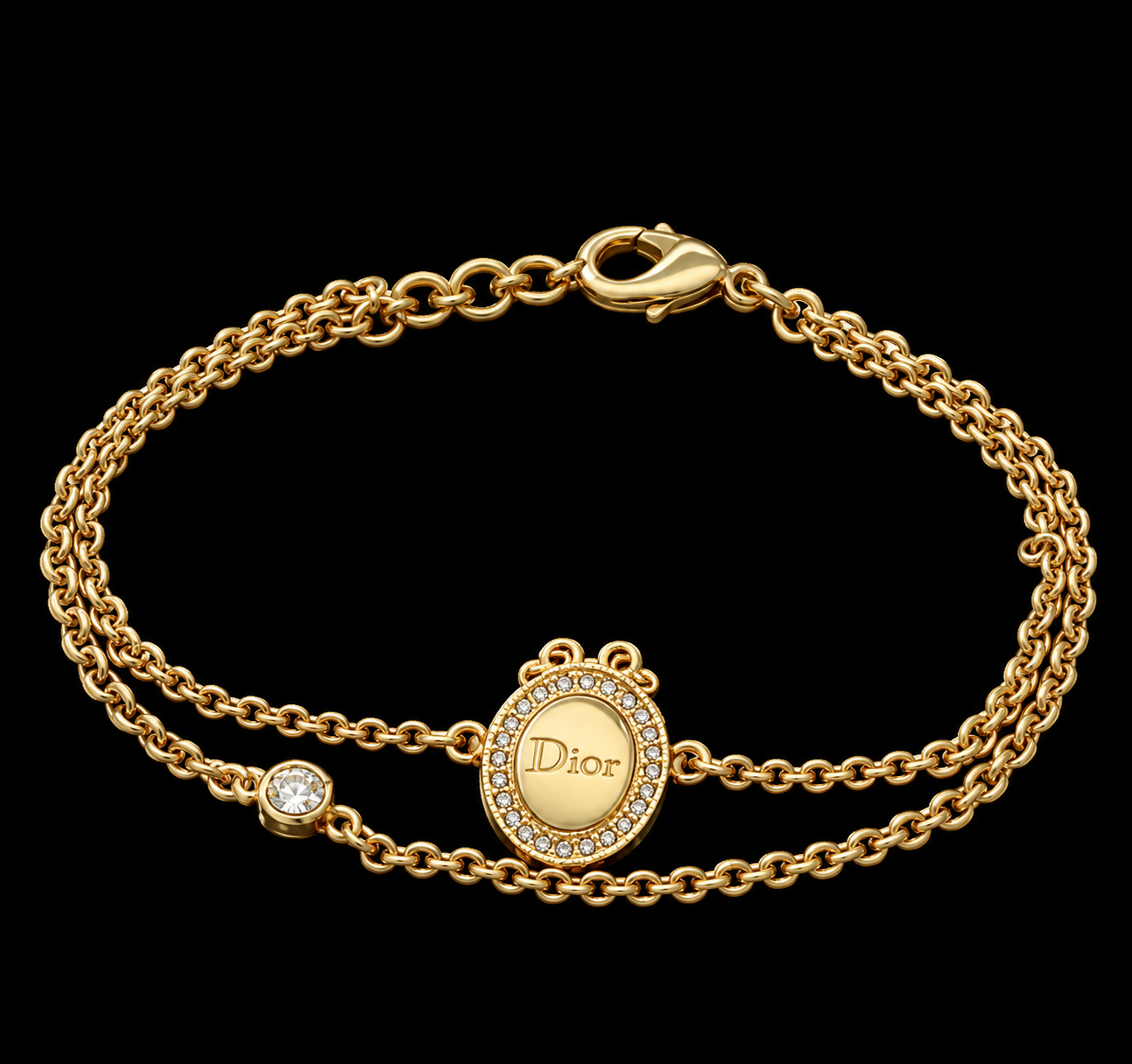 Repurposed Repurposed Oval Charm Bracelet