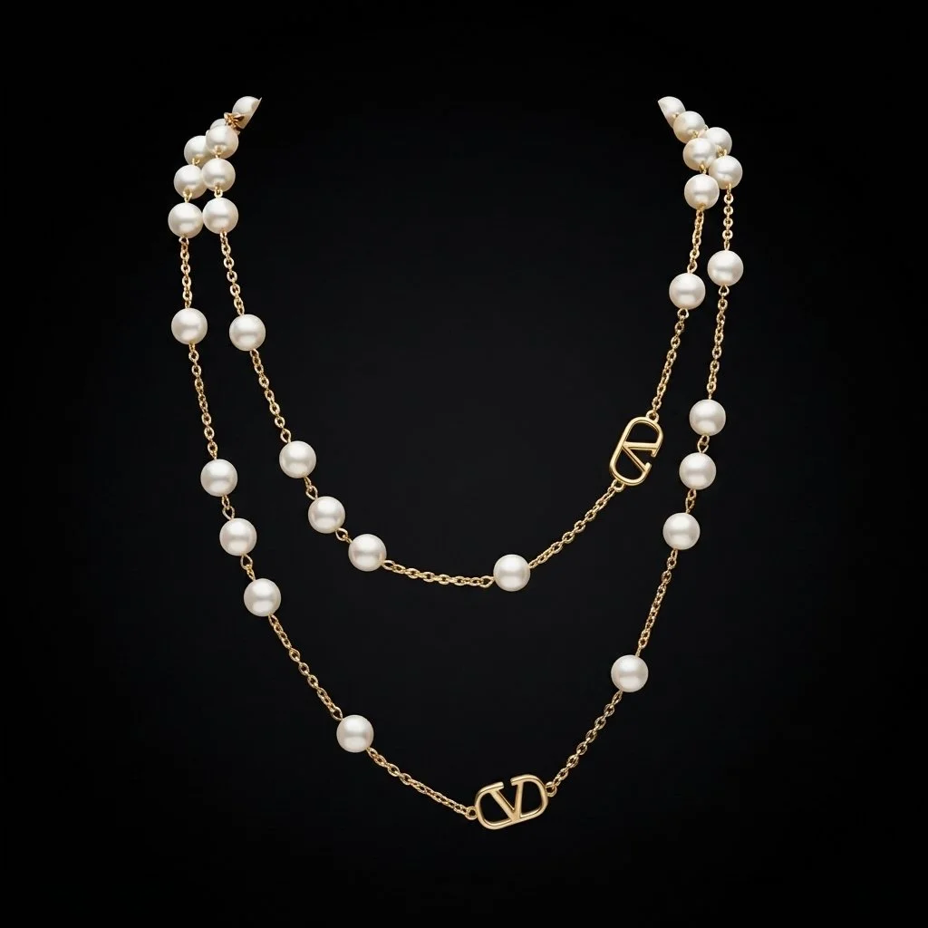Repurposed Valentino 2-in-1 Charm Necklace