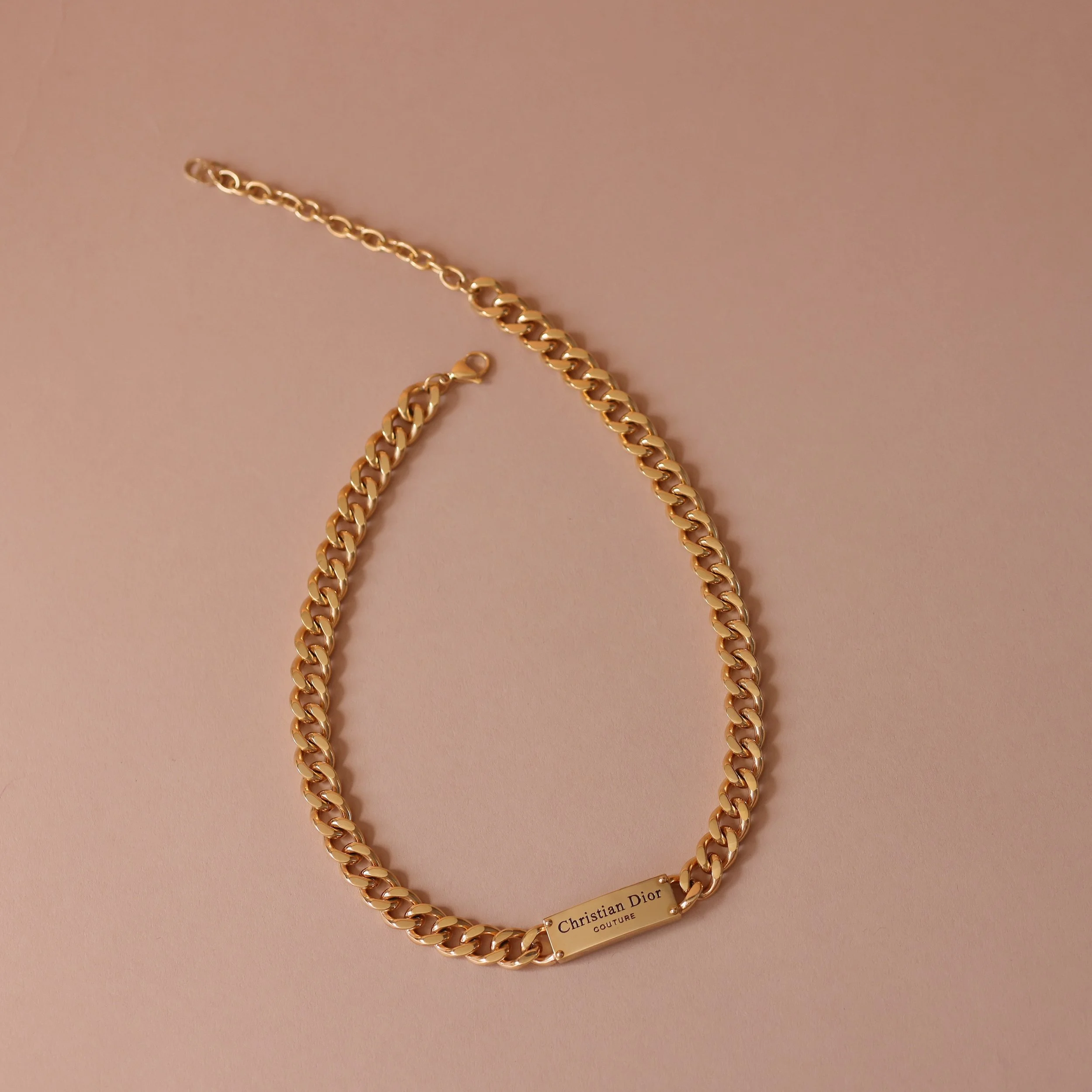 Repurposed Plaque Charm Chocker
