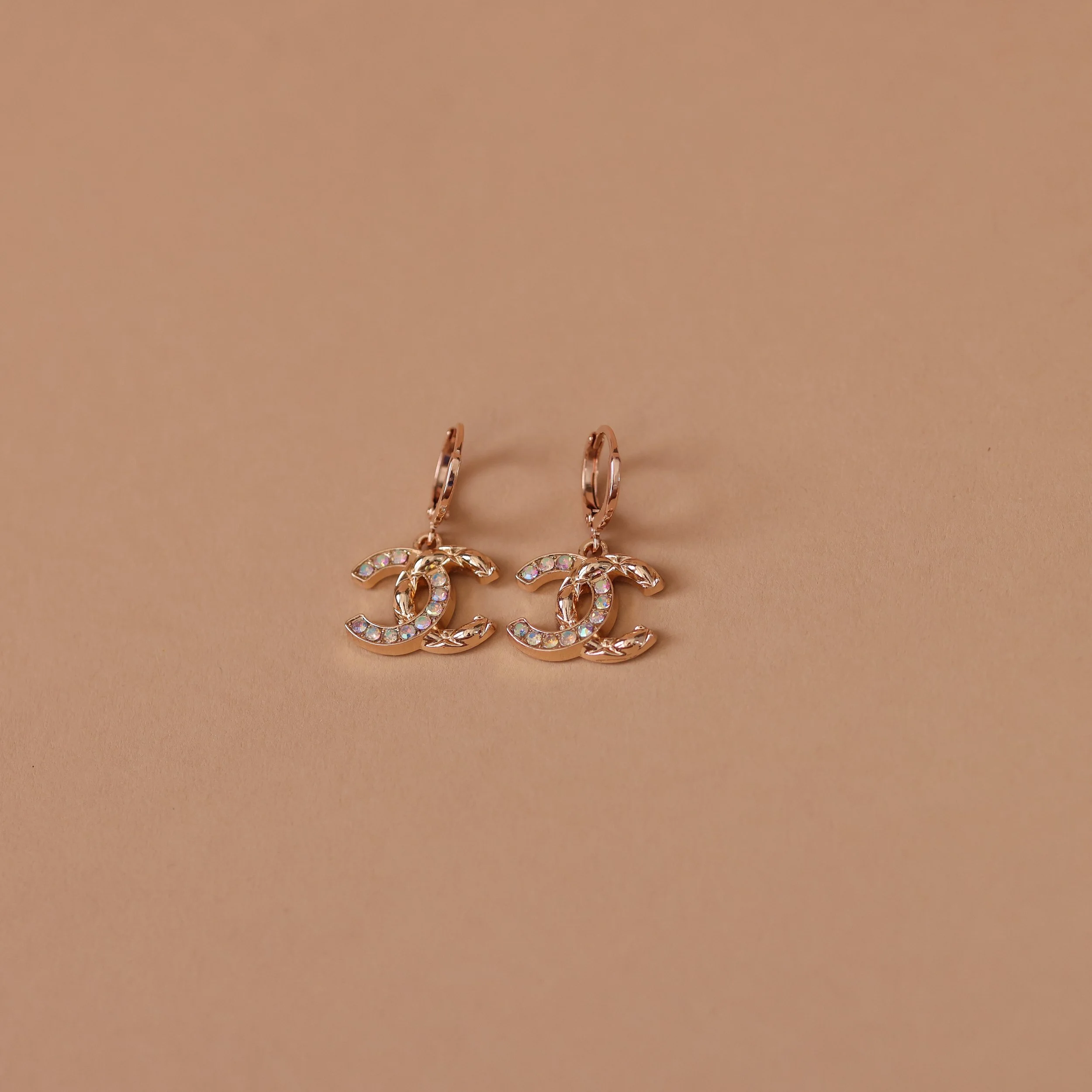 Repurposed Classic Rose Gold Hoop Earrings