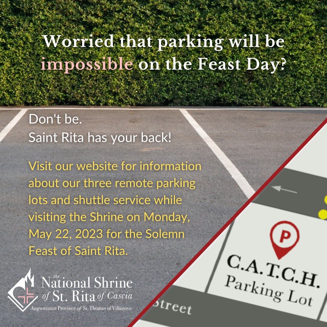 The Shrine will utilize three remote parking lots and a shuttle service throughout the Feast Day to ensure that every pilgrim can visit with ease and peace of mind! 

To learn more about the lots, the shuttle service, and other important details for 