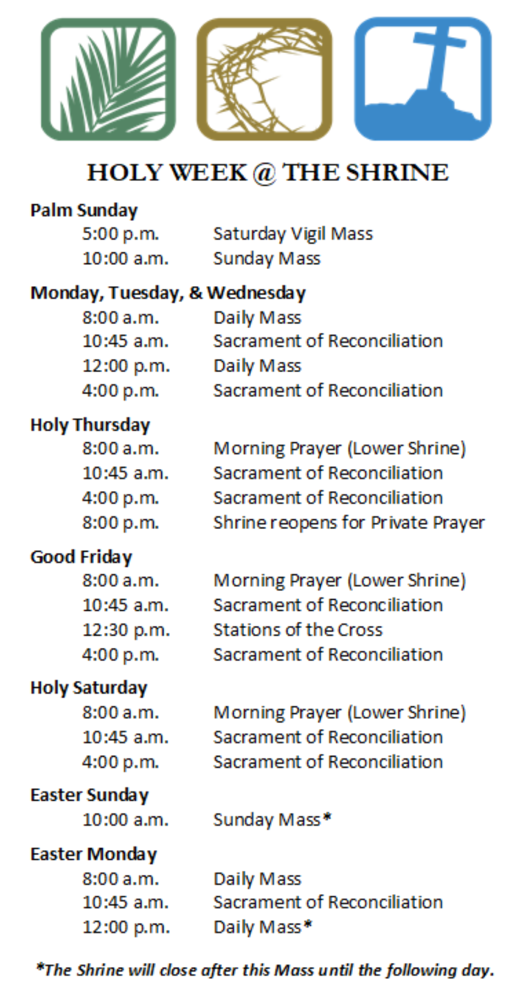 Holy Week The Shrine The National Shrine Of Saint Rita Of Cascia Holy Week The Shrine The National Shrine Of Saint Rita Of Cascia