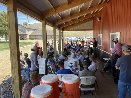 Community service project at the ranch