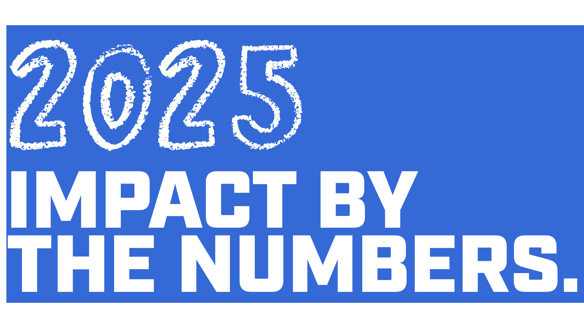 2025 impact by the numbers
