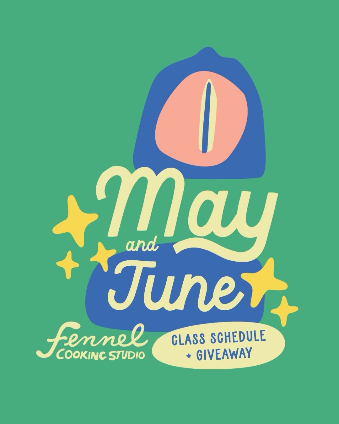 May &amp; June classes drop tomorrow (Saturday, 4/4) at 10AM 🌿

Longer nights, fresh ingredients, and some of our favorite classes yet: early summer in the studio is looking really good.

To celebrate, we&rsquo;re giving away a $95 Fennel gift card 