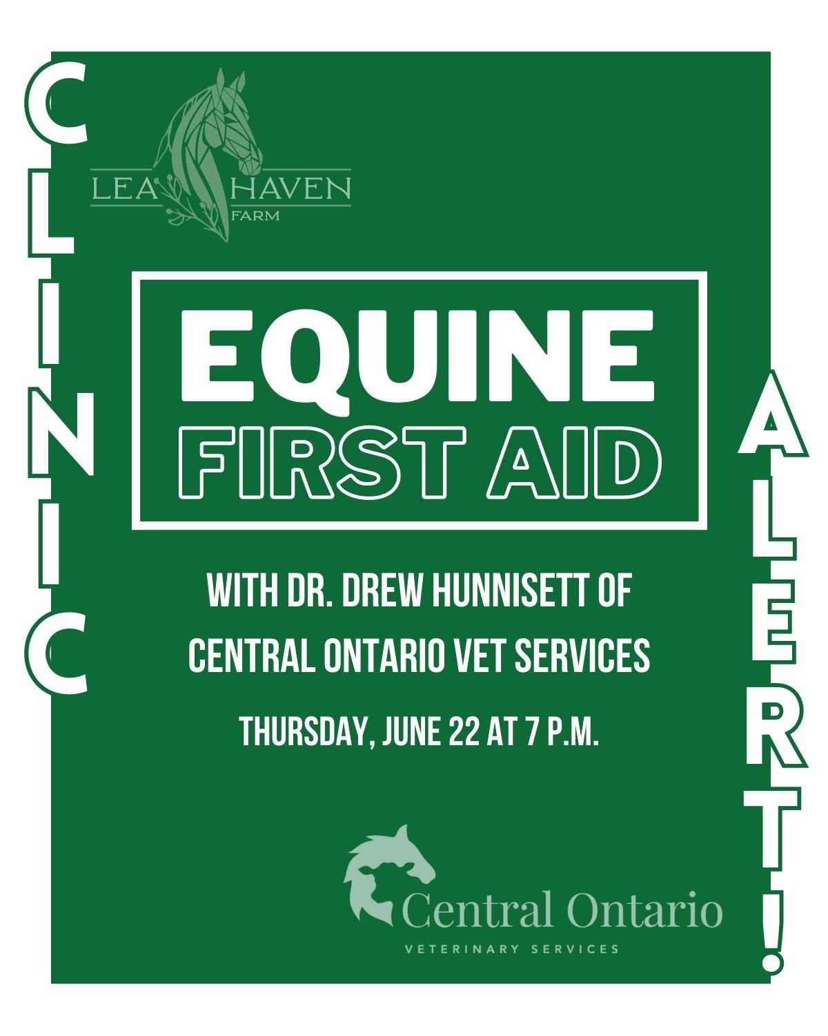 Equine First Aid Clinic with Dr. Drew Hunnisett