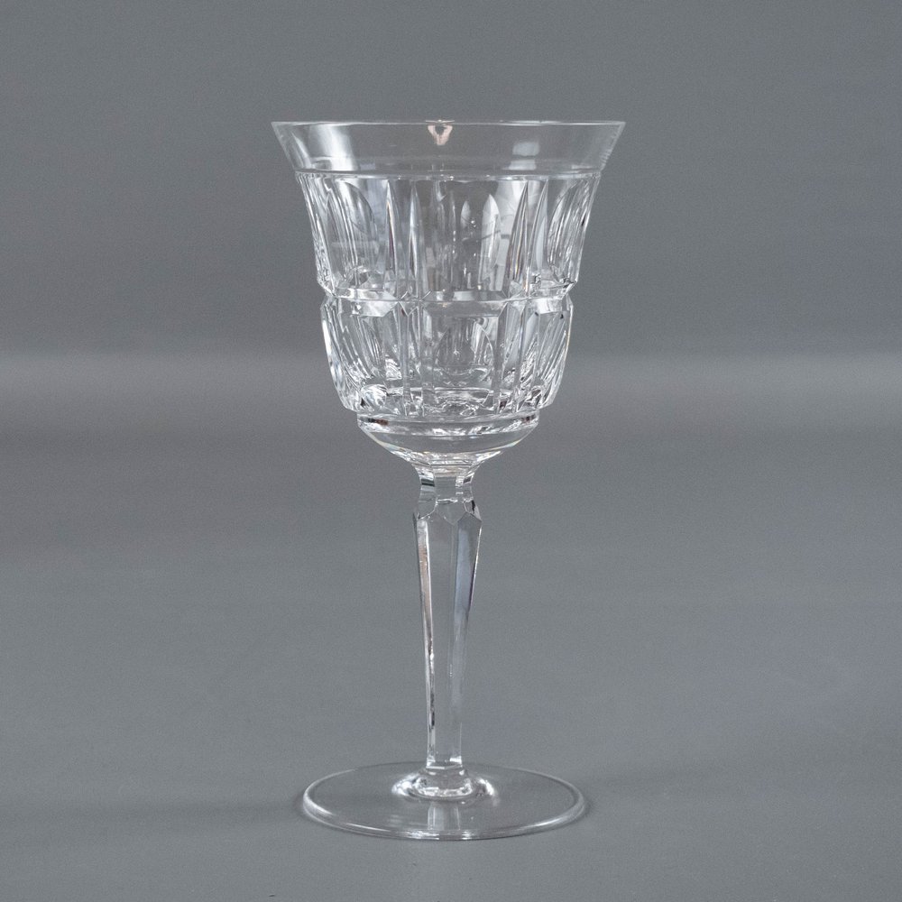 Vintage German Hand Cut Crystal Wine Glass Serving Set  SNH French  Antiques & Collectibles