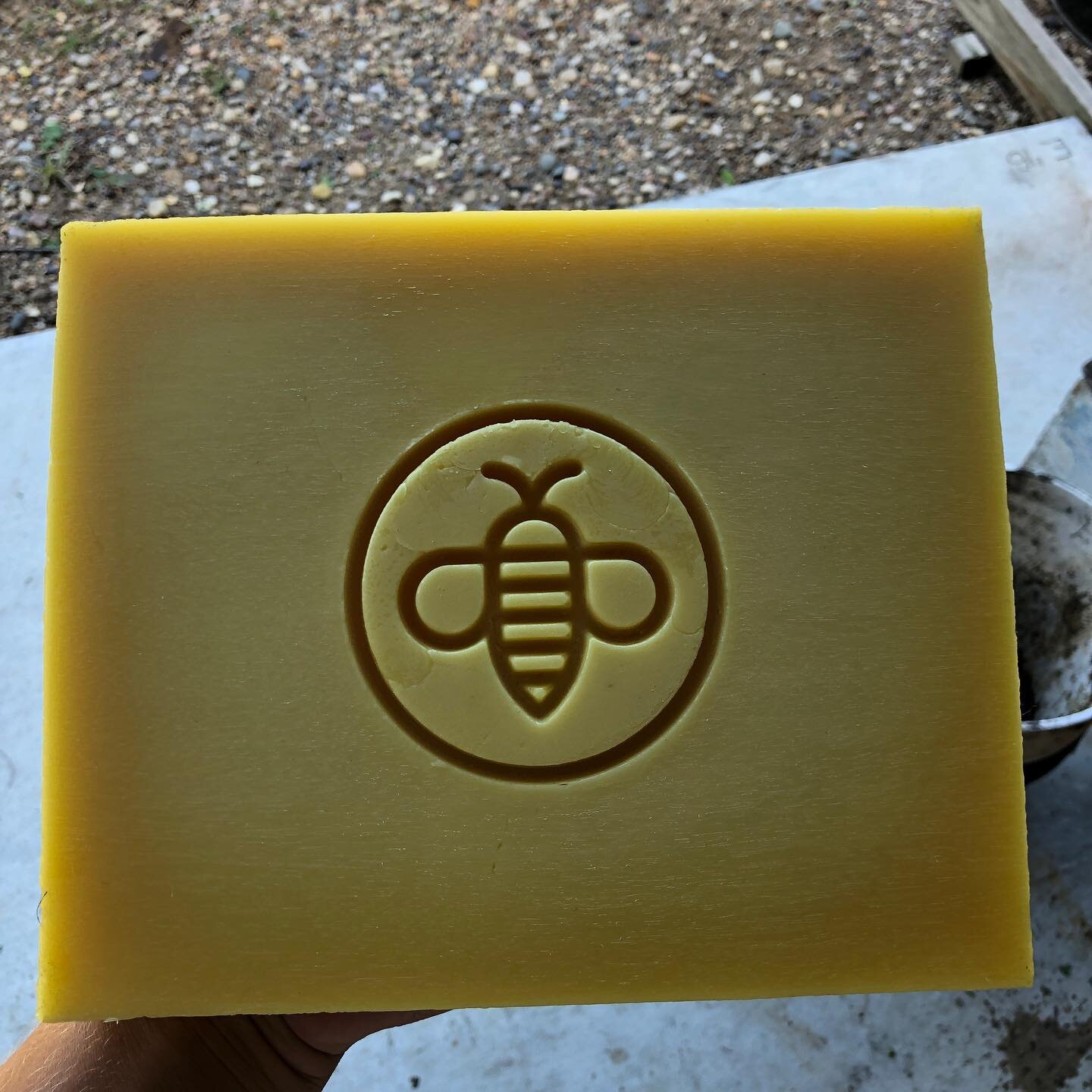 Beautiful logo in the brick!

#Beeswax #BeeswaxCandles #Beekeeper