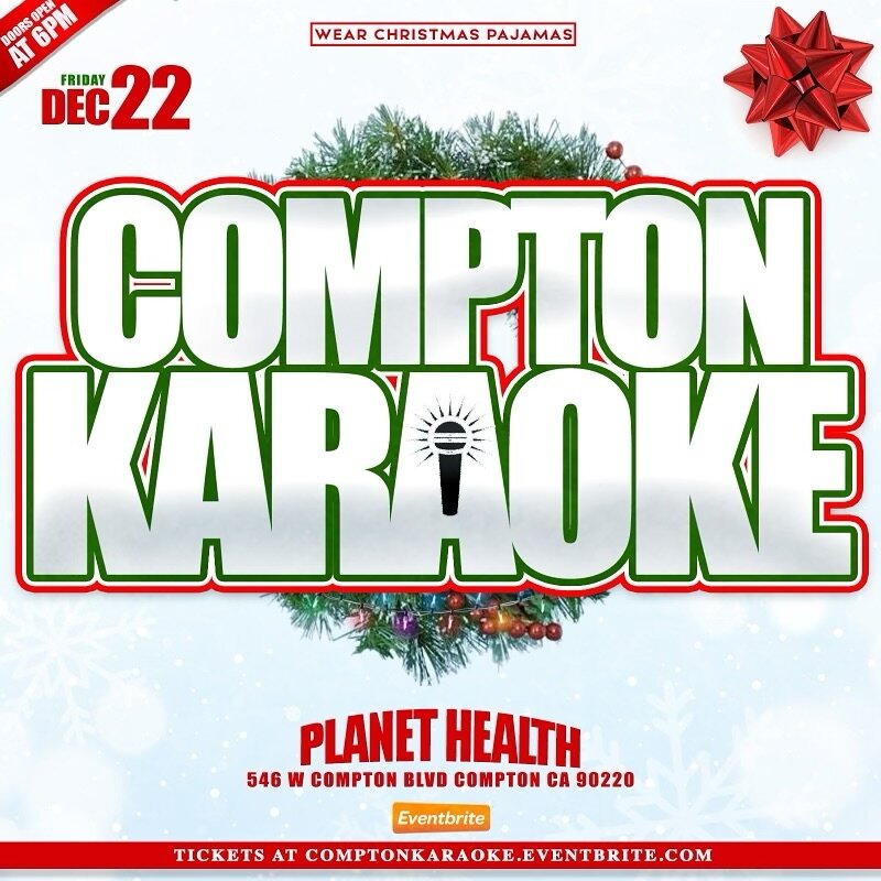 [ Karaoke Night ]: We&rsquo;re live tomorrow night, drink warm tea and think about which songs you want to perform. It&rsquo;s going to be a great time, see you soon 🎤 

Limited Slots Available. RSVP ASAP

#PHC #PlanetHealthCompton #Karaoke #Compton