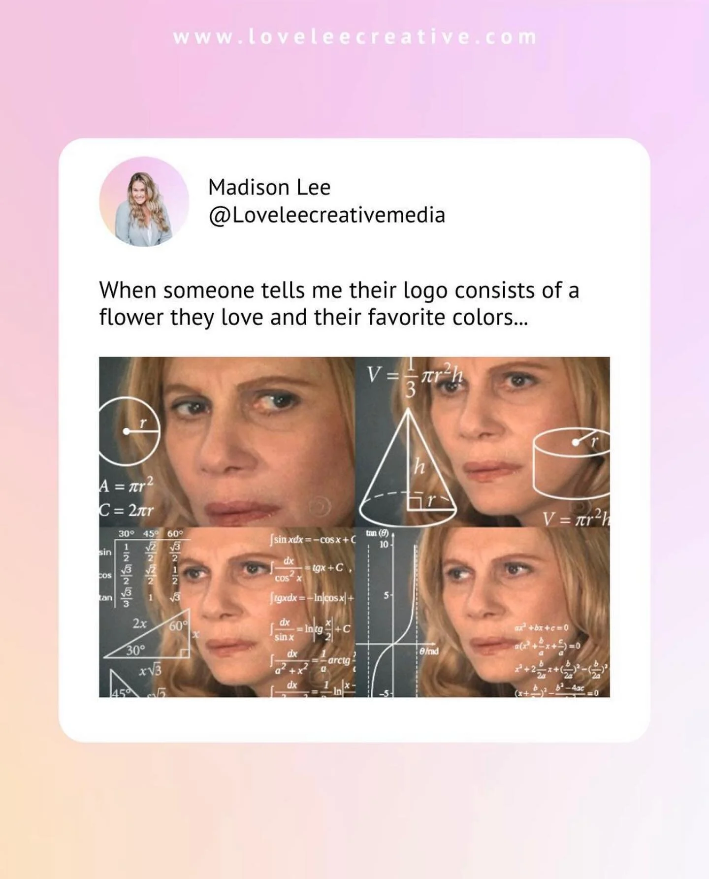 Listen, my favorite flower is a
Peony but you don't see me putting it in my logo!👀

Unless I am a florist or my business name is Peony&hellip;. it makes zero sense for me to be using this as an icon for
my brand!

And by doing so would remove the op