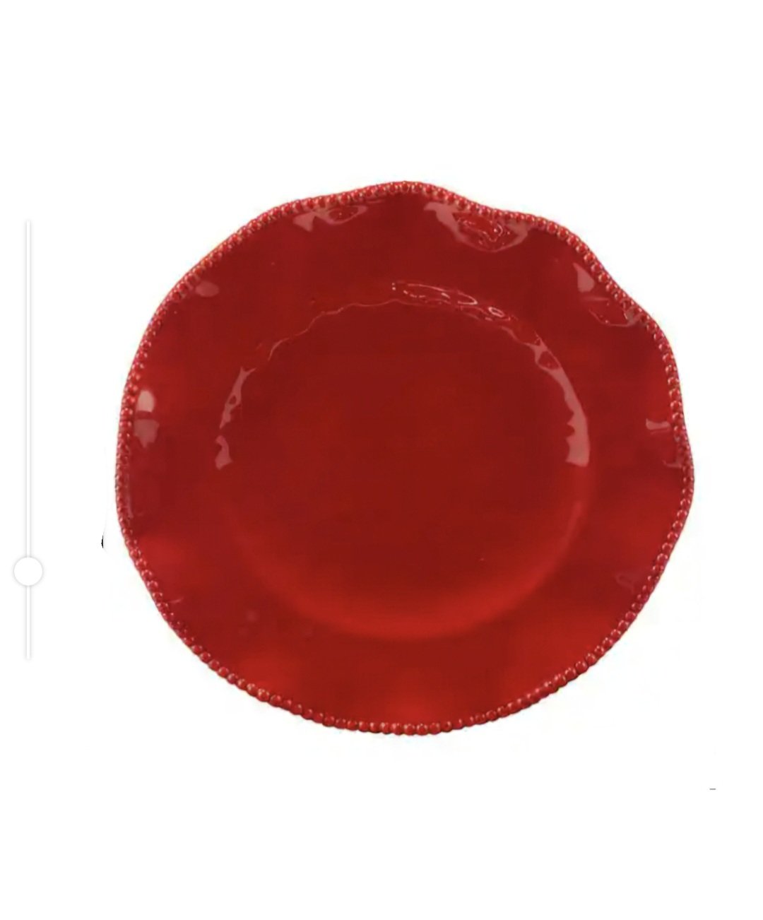 Paulette Red- 11" dinner plate