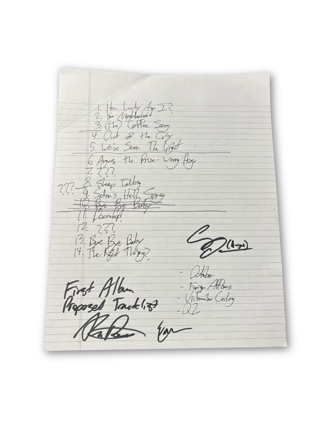 Proposed Tracklist - The Toxhards by The Toxhards.png