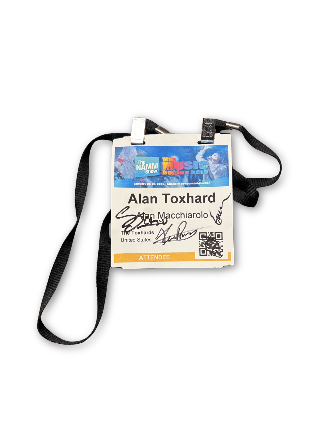 Alan's Other NAMM Pass (SIGNED)