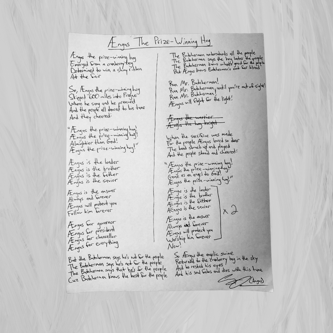 Handwritten Lyrics