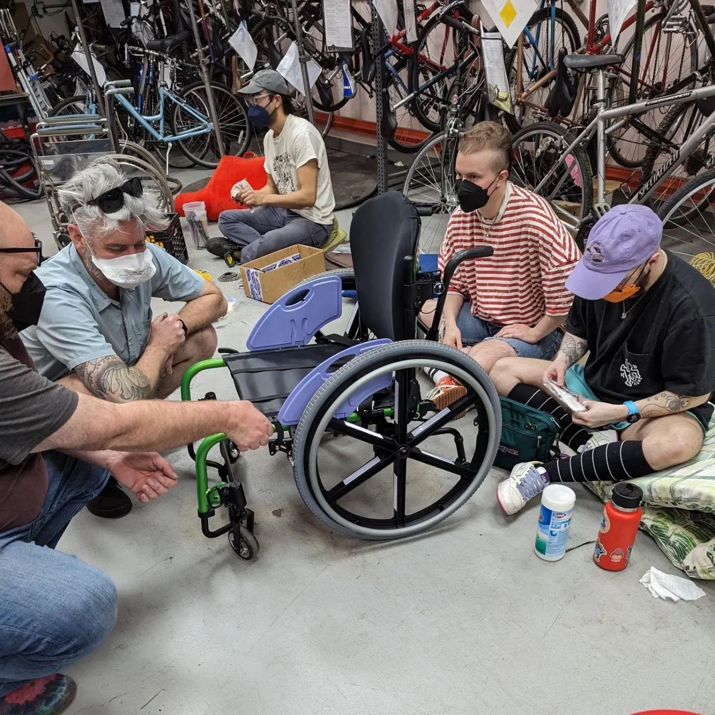 Thank you to everyone who came to our first Mobility Aid Repair Workshop! If you missed it but would like to attend, we will be hosting the next one on Wednesday April 30th from 6-8 pm. 

If you are interested in help or tools for repairing your own 