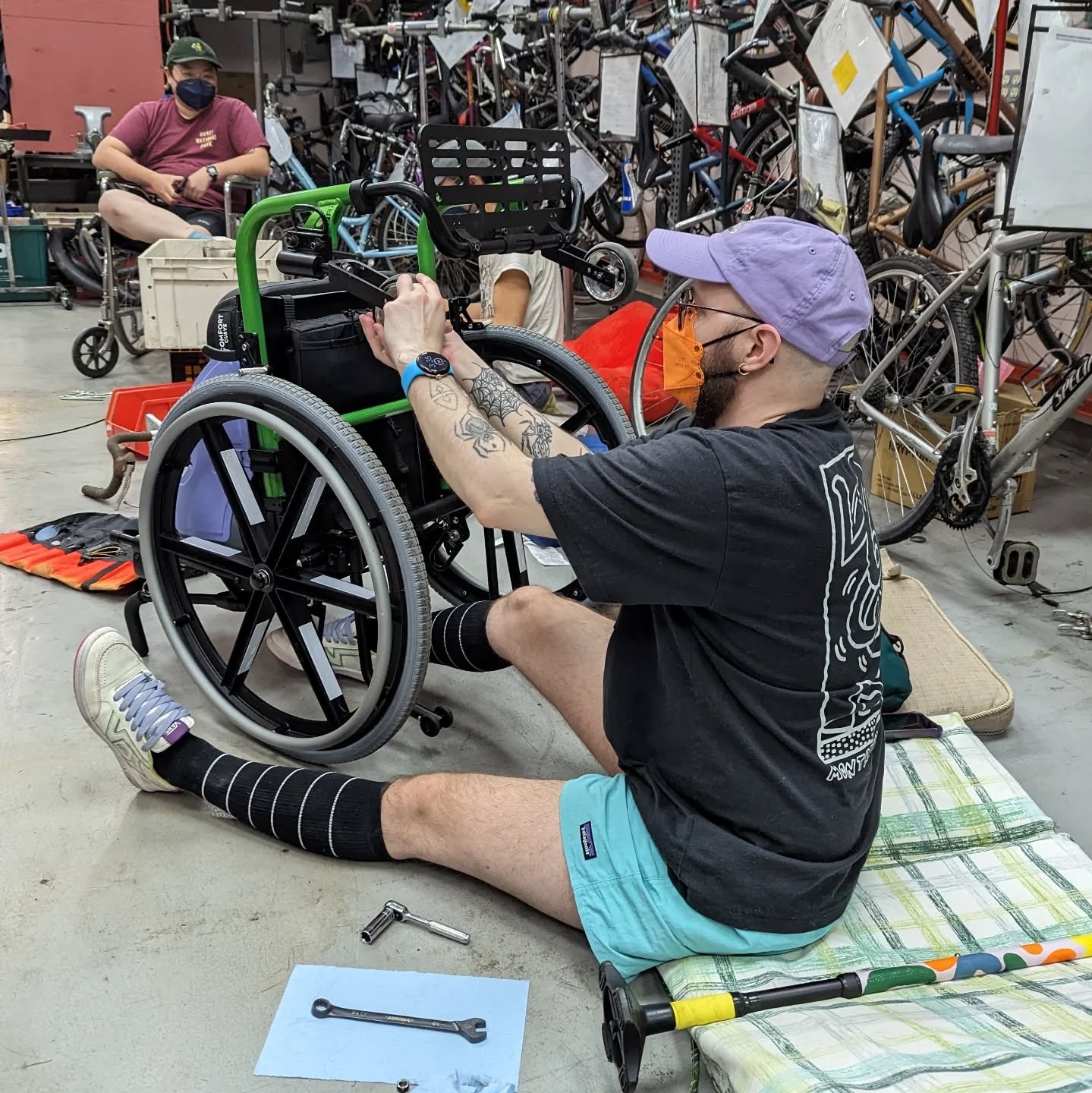 Mobility Aid Repair programming updates:

Sunday, December 14th, 3-5pm will be our LAST mobility aid open shop of the season, so if you have something you&rsquo;ve been wanting to work on, save the date! If you find yourself in need of repairs after 