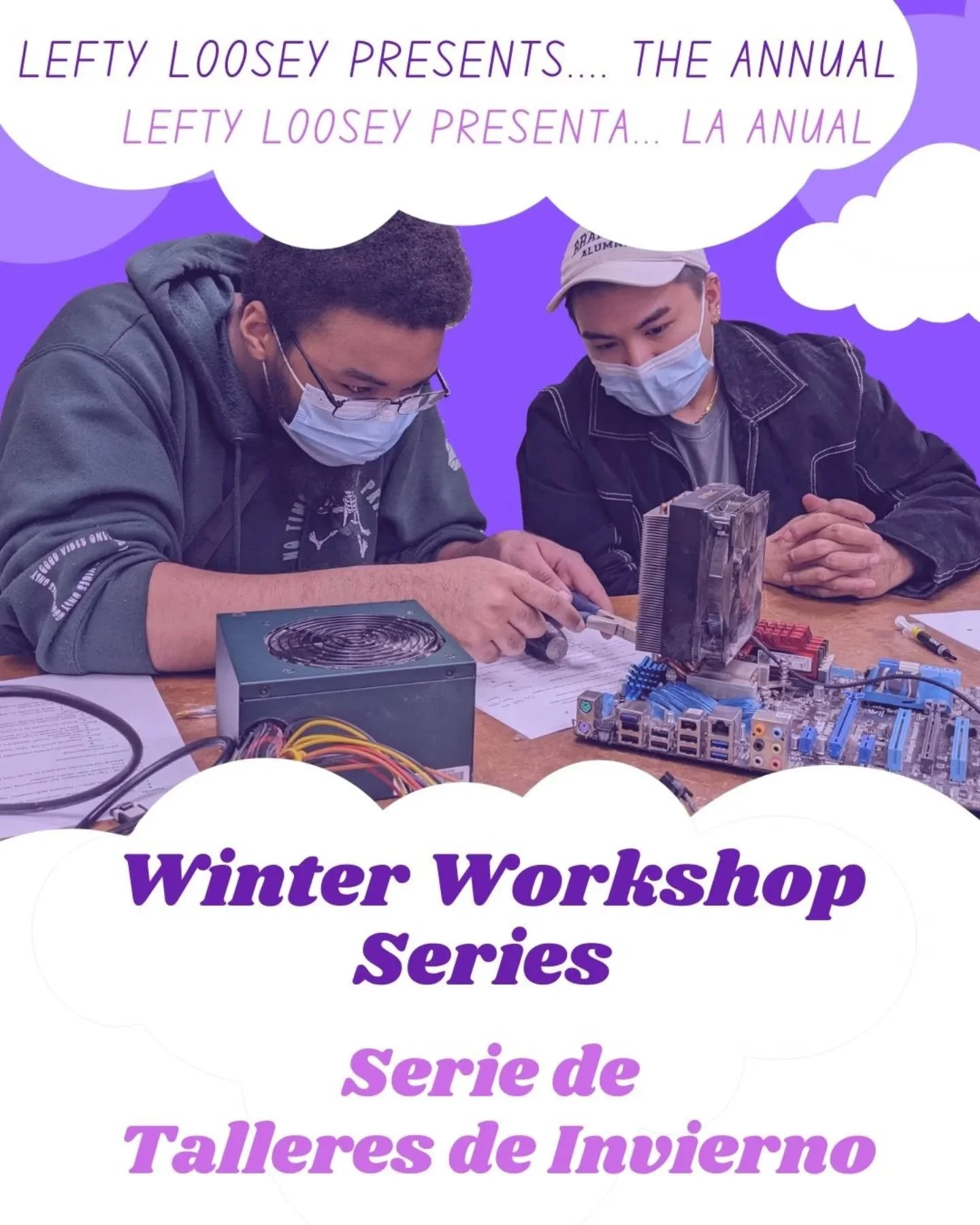 Lefty Loosey Bike Collective is running our annual(?!) winter(ish) workshop series!&nbsp; Come learn practical hands-on skills with us.&nbsp; No experience required, unless otherwise specified - if you already feel comfortable with these skills, we a