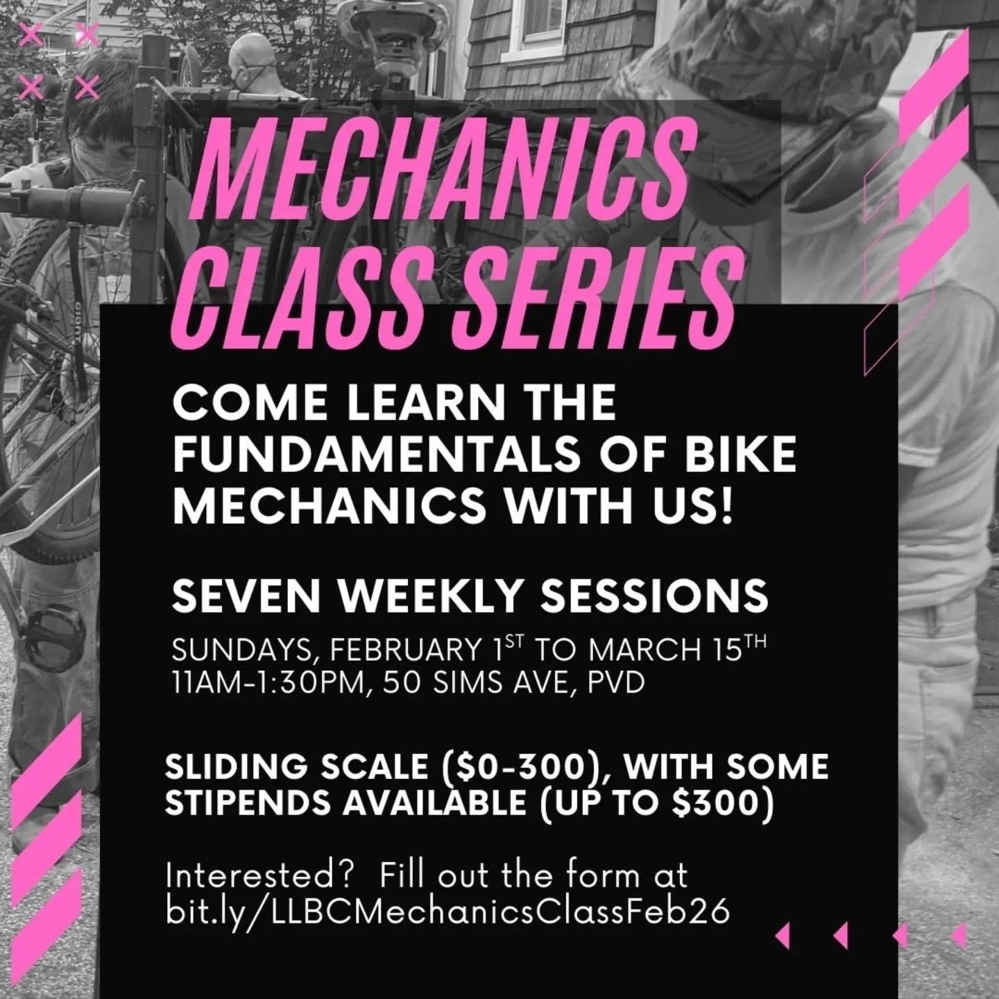 MECHANICS SERIES!: We are running another session of our seven-week Fundamentals of Bicycle Mechanics course this February/March!! This class is open to anyone, no prior experience required. It's an on-ramp into the world of bicycle mechanics and our