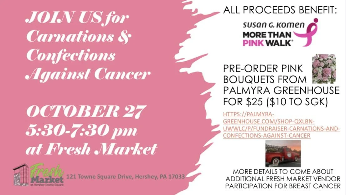 Carnations and Confections Against Cancer