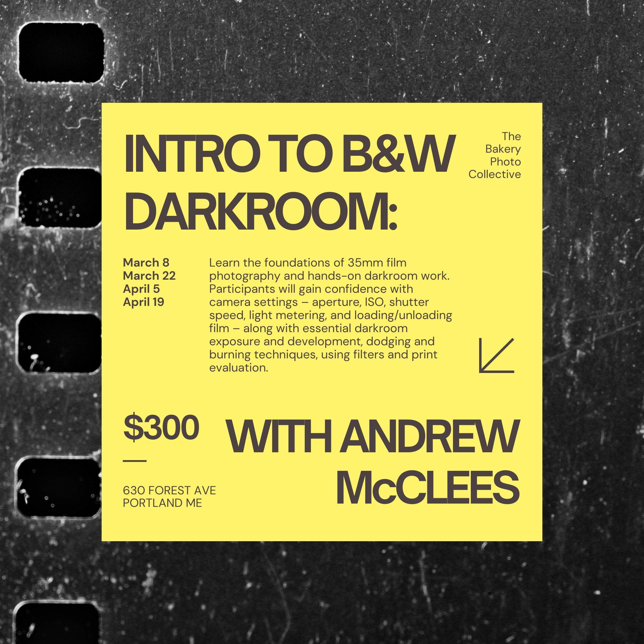 Intro to the Black and White Darkroom workshop series: class 1  of 4