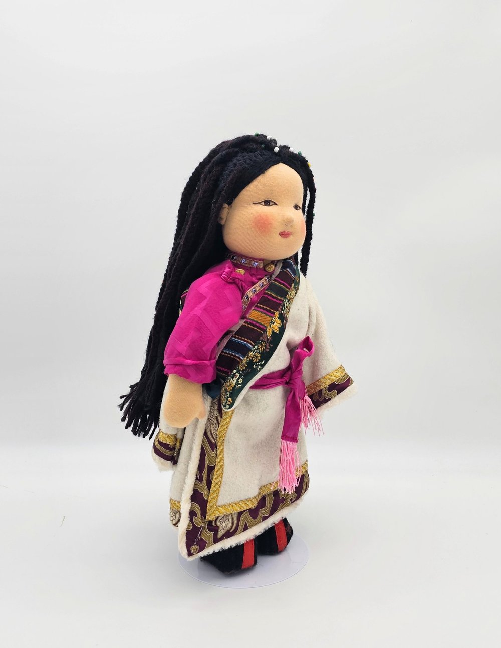17cm Labubu Plush Doll Traditional Costume – Tibetan Zang Ethnic