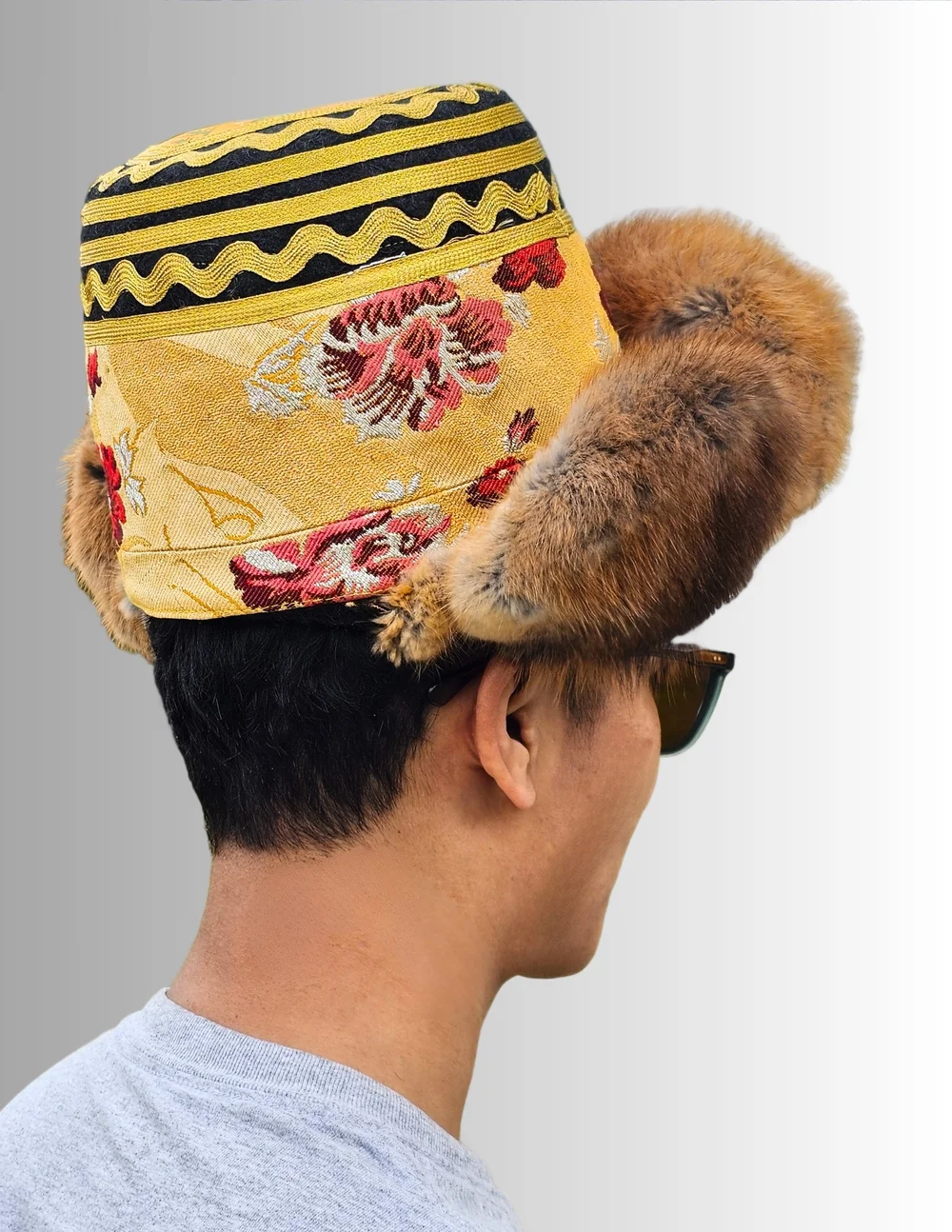Tibetan Traditional Embroidered Hat | Xamo Gyaise — Ngatso  display picture 3