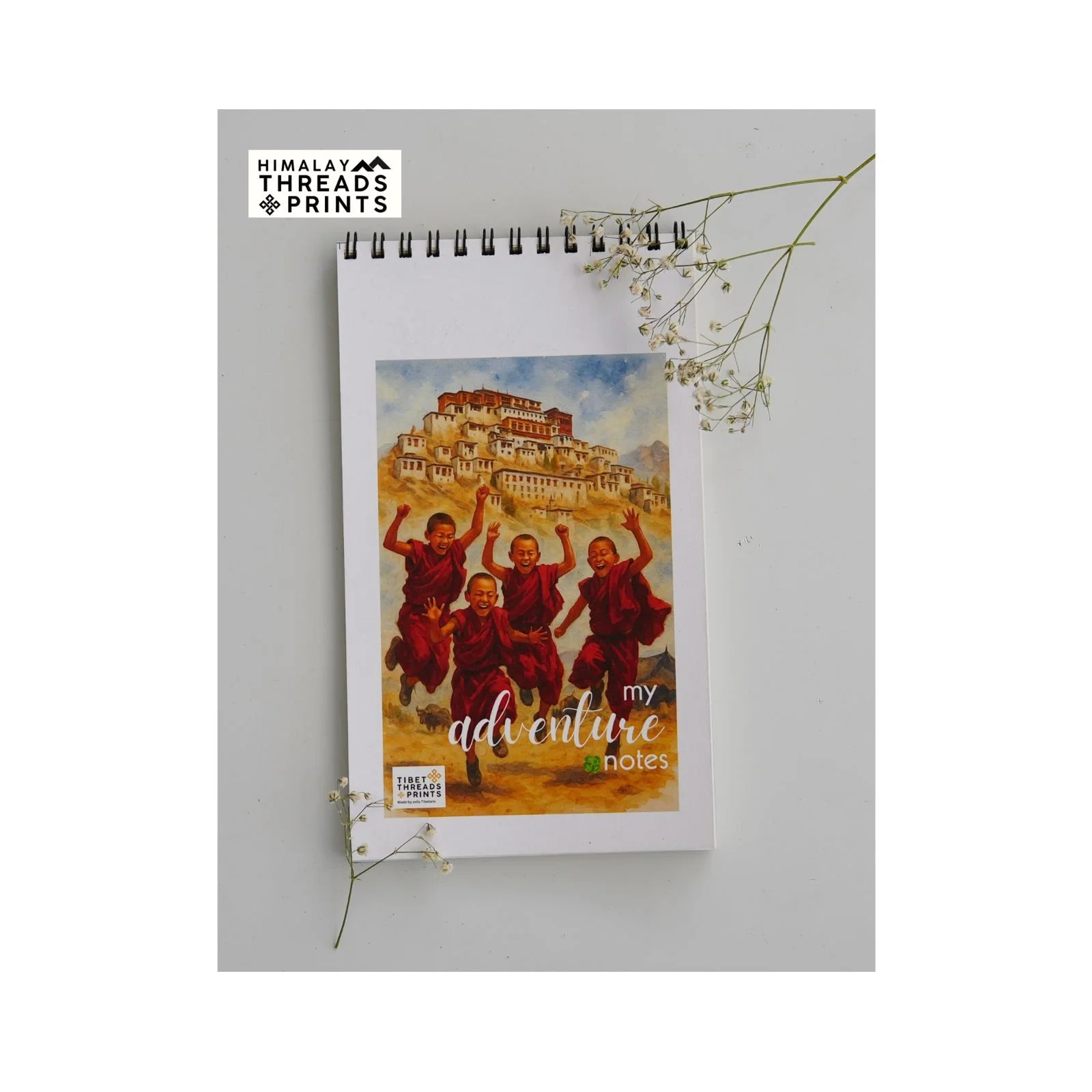 My Adventure Notes | Tibet Threads Prints Handmade Notebook