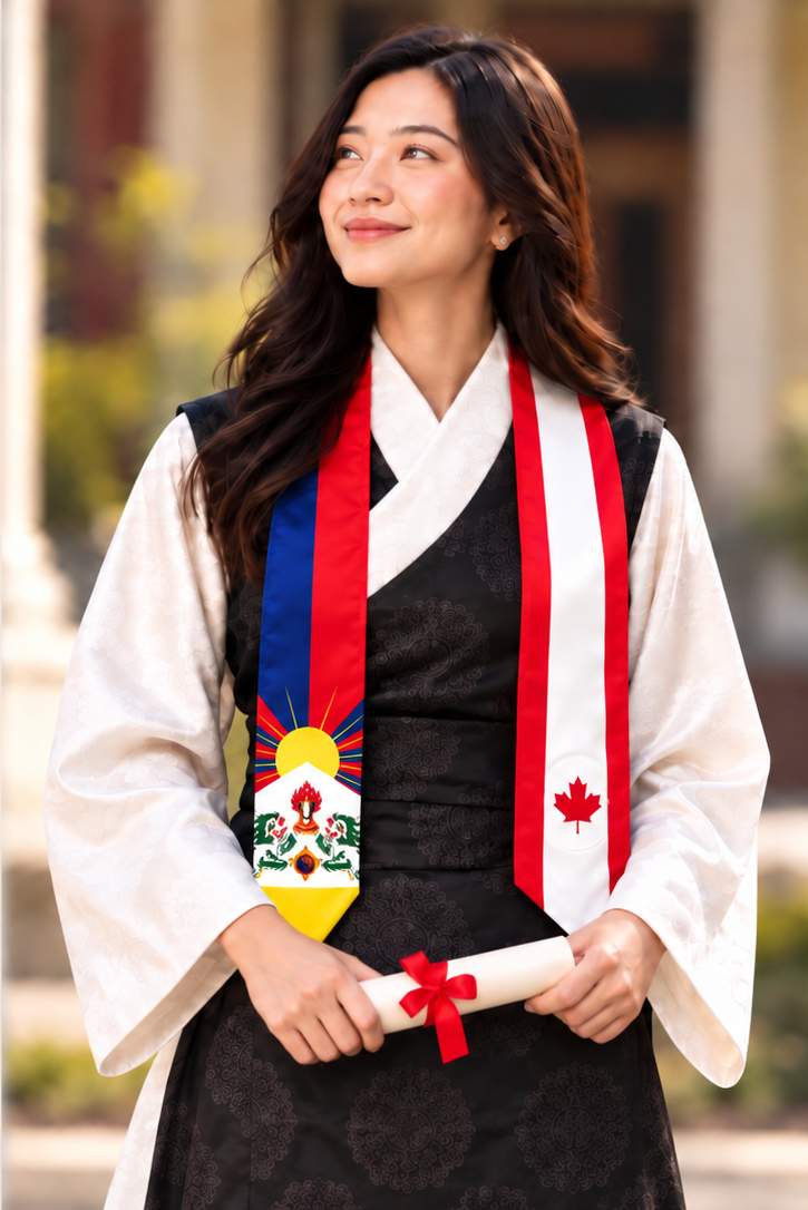 Tibetan Canadian Graduation Sash.png