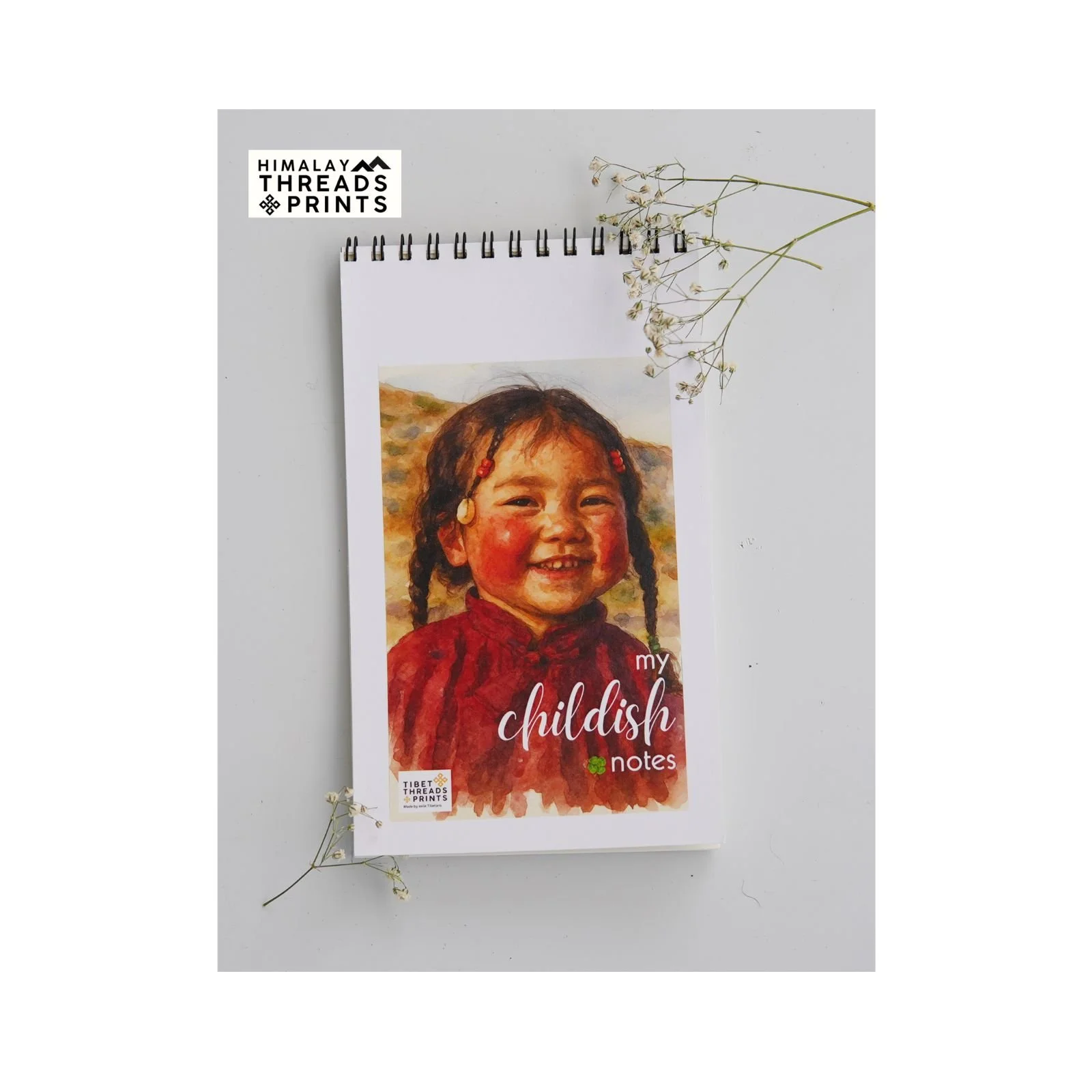 My Childish Notes | Tibet Threads Prints Handmade Notebook