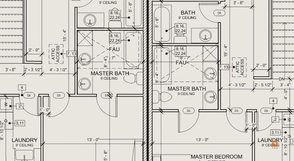 Duplex, Townhome, Multi-Family House Plans — Tangent Design and Engineering