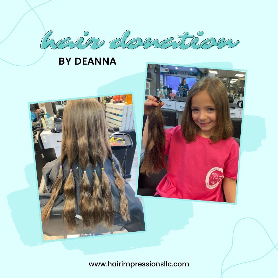 Hair donations from one child to another are extra special, especially when they&rsquo;re as cute and caring as this little one. 💕 let this be a reminder: you&rsquo;re never too young to make a difference!

Hair by @cleverdeanna_86