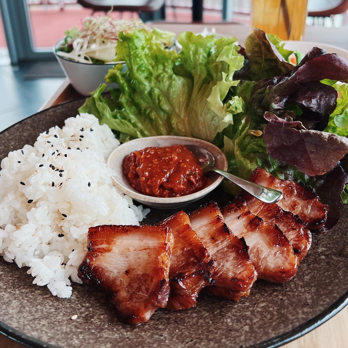 Mittags Men&uuml; 😋 Pork Belly Lettuce Wrap