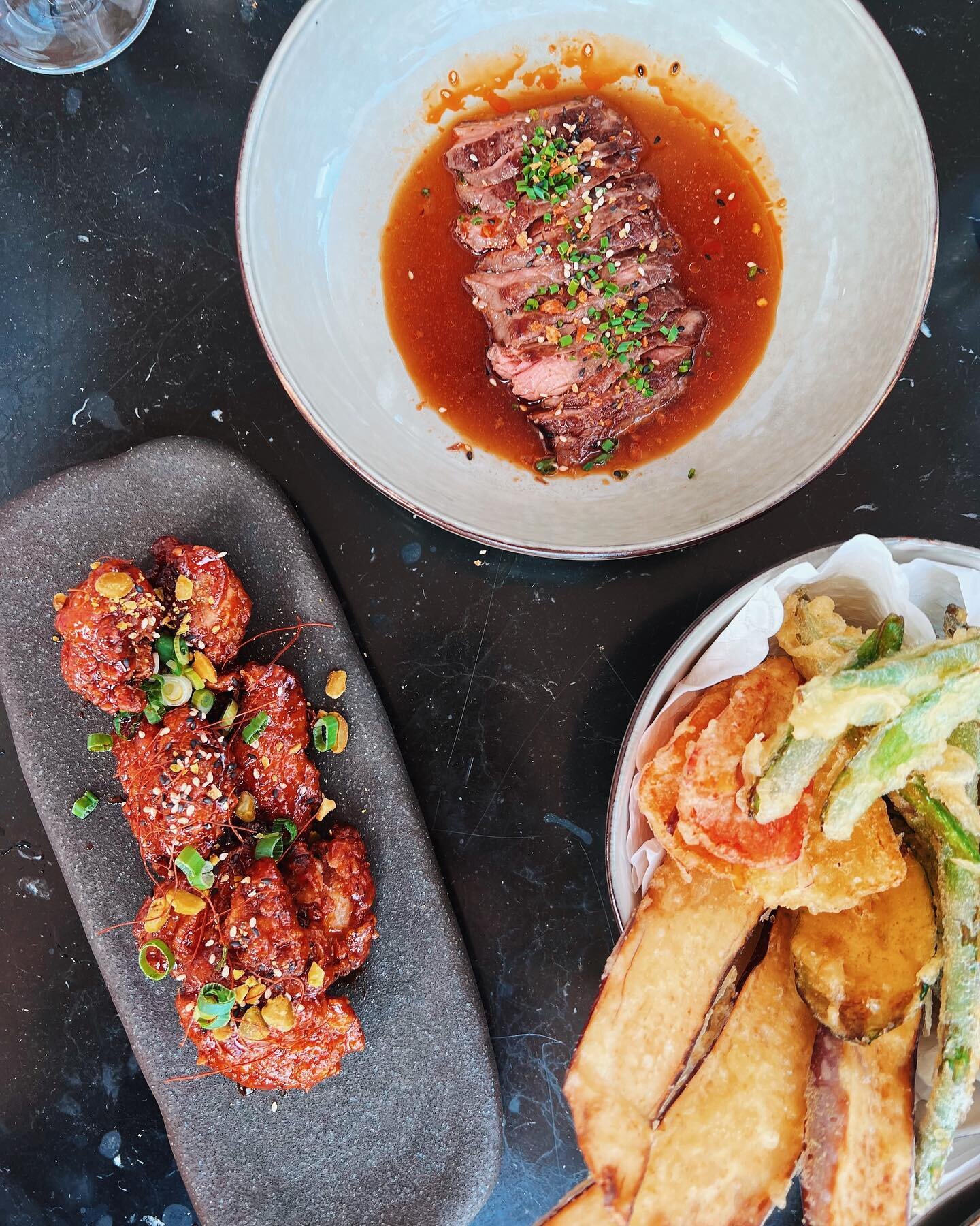 Beef Tataki, KFC Chicken, Gem&uuml;se Tempura 🤩