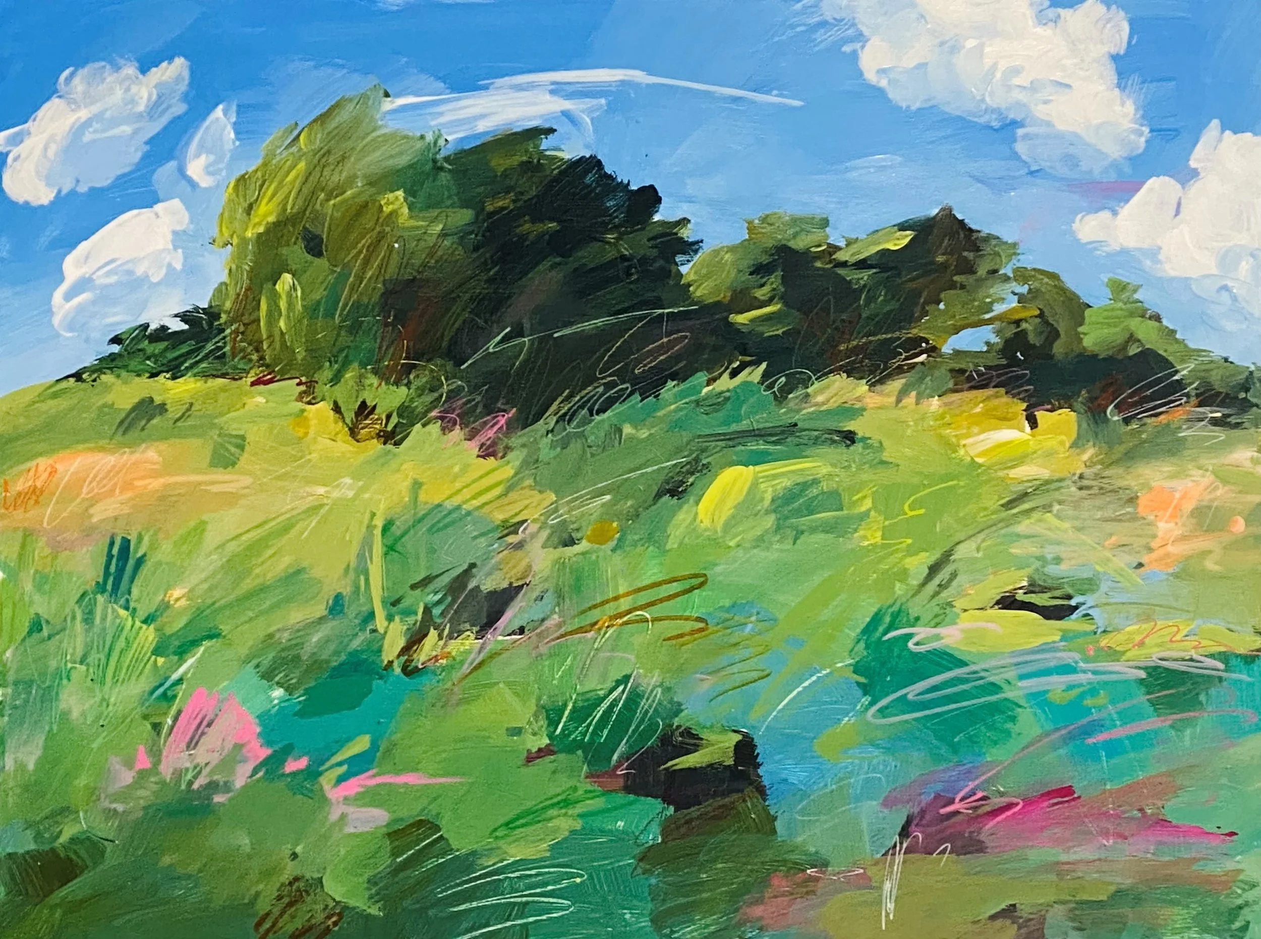 Hazel, Cathy 3 Amanda's Reverie 24x18 Acrylic.jpg