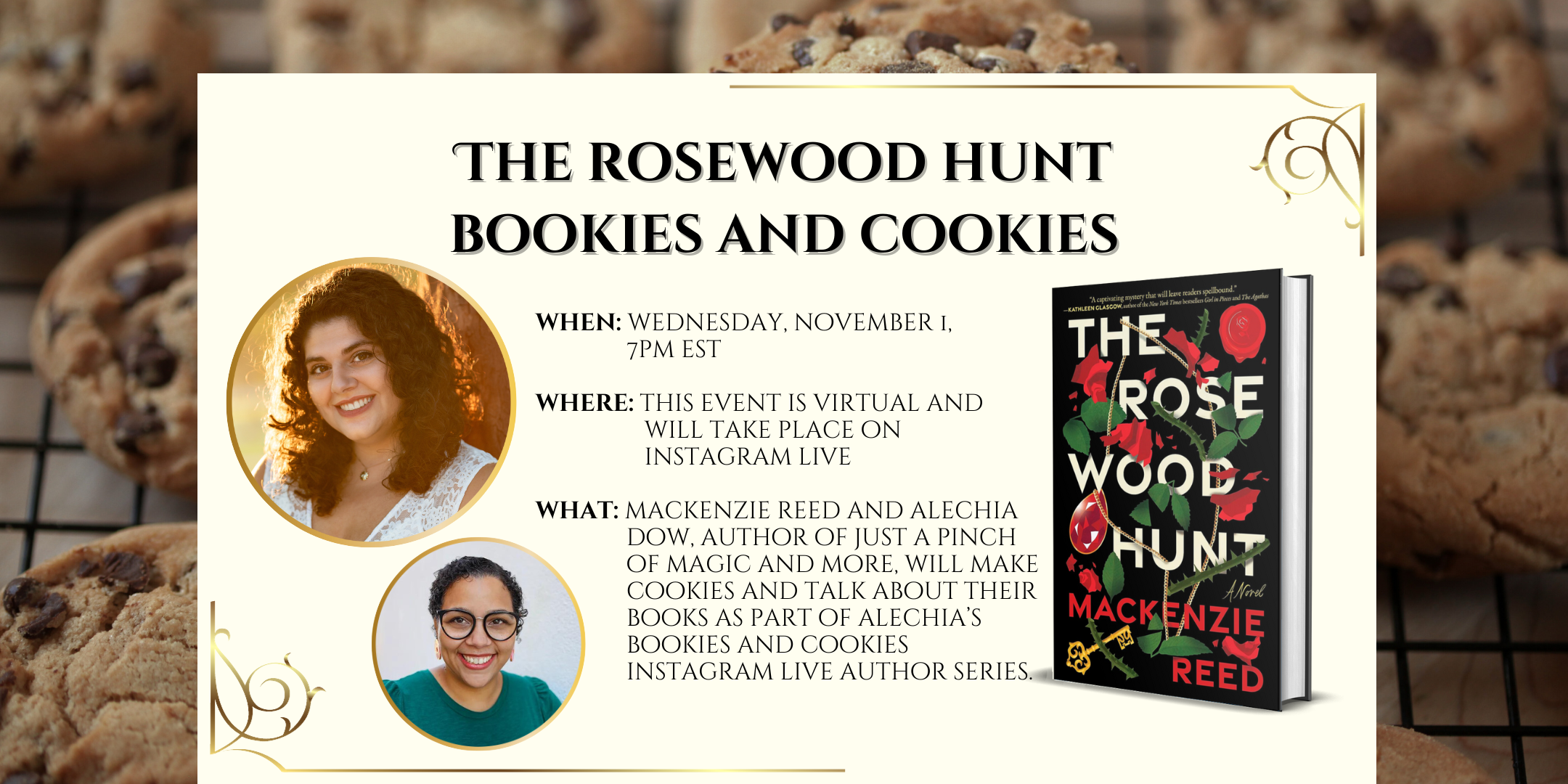 Bookies and Cookies with Alechia Dow – Virtual Event