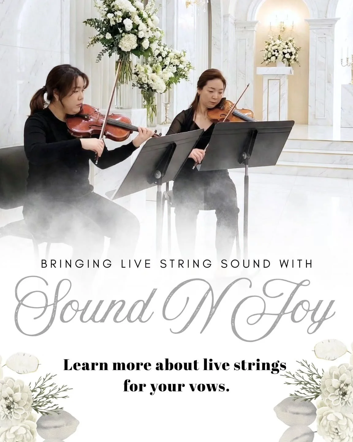 Bringing live string sound to life&rsquo;s most meaningful moments. 🤍🎻

From walking down the aisle to exchanging vows,
live strings add warmth, depth, and emotion that recordings simply can&rsquo;t replace.

At SoundNJoy, we thoughtfully curate mu