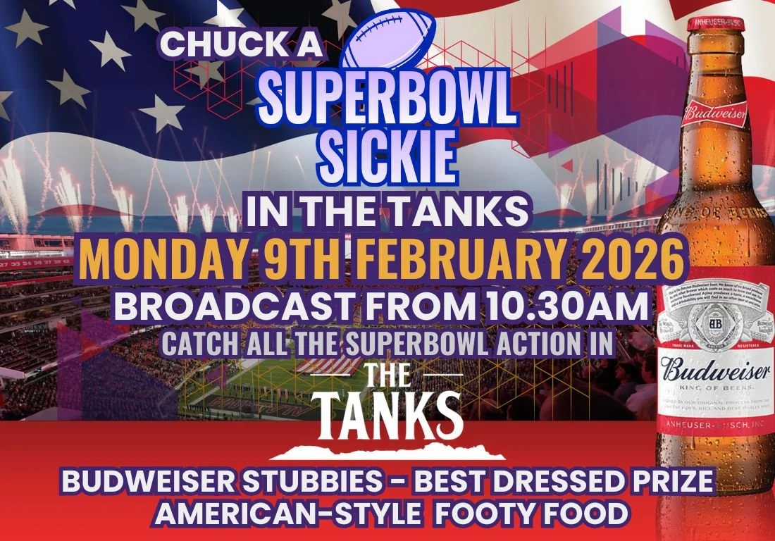 Chuck a Superbowl Sickie in the Tanks 2026