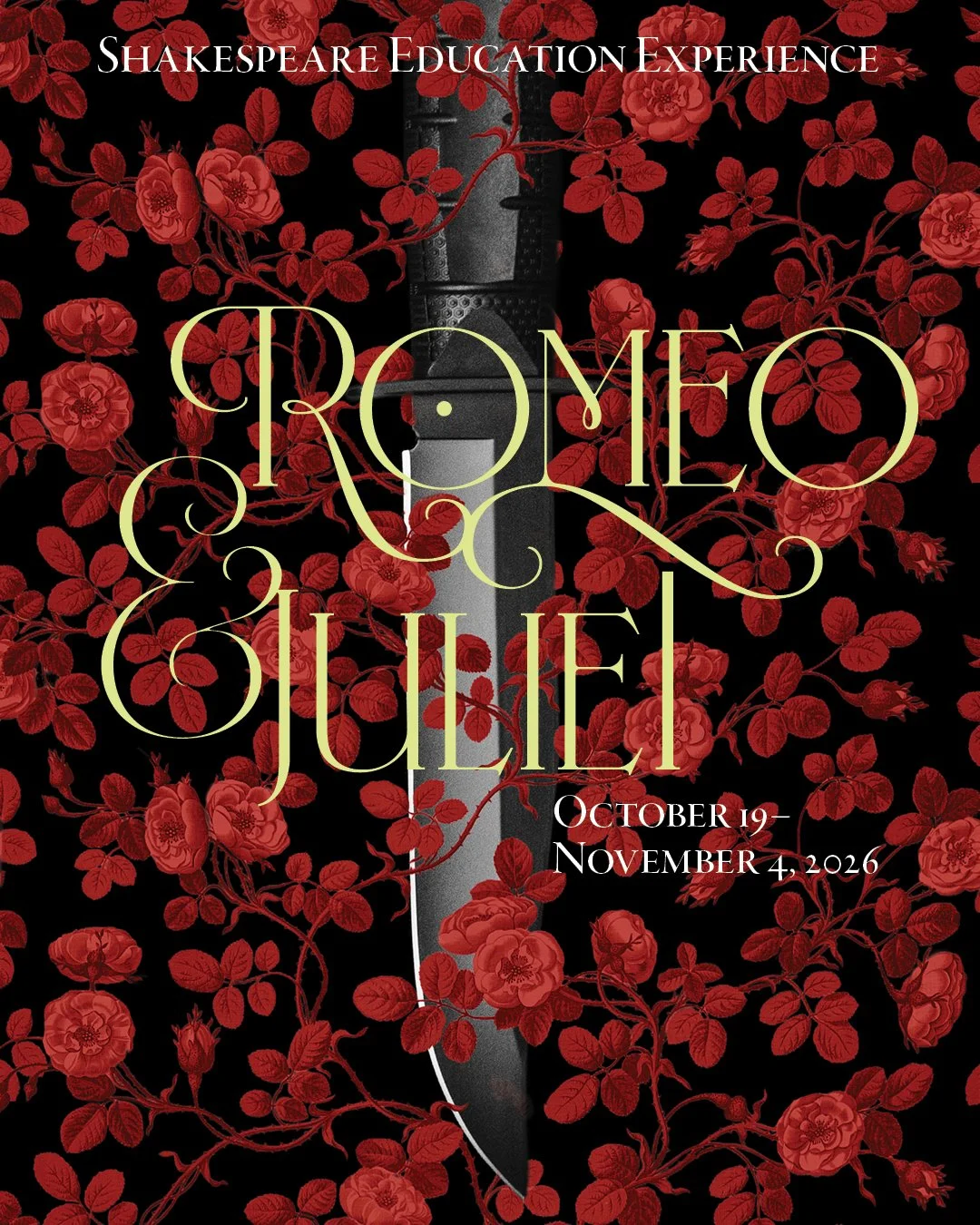 Romeo & Juliet event branding and design for the 2026-27 Season.