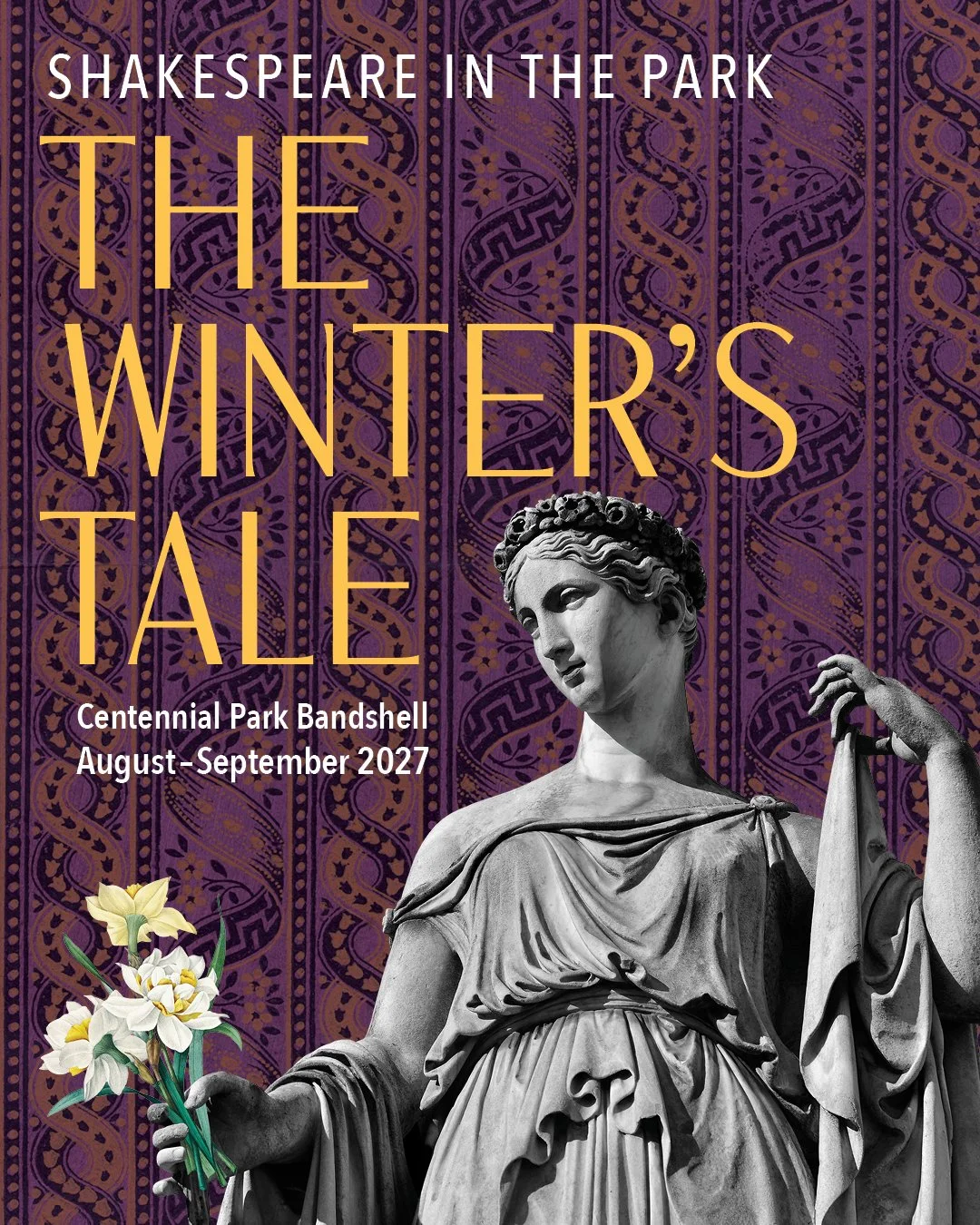 The Winter's Tale branding and design for the 2026-27 Season.