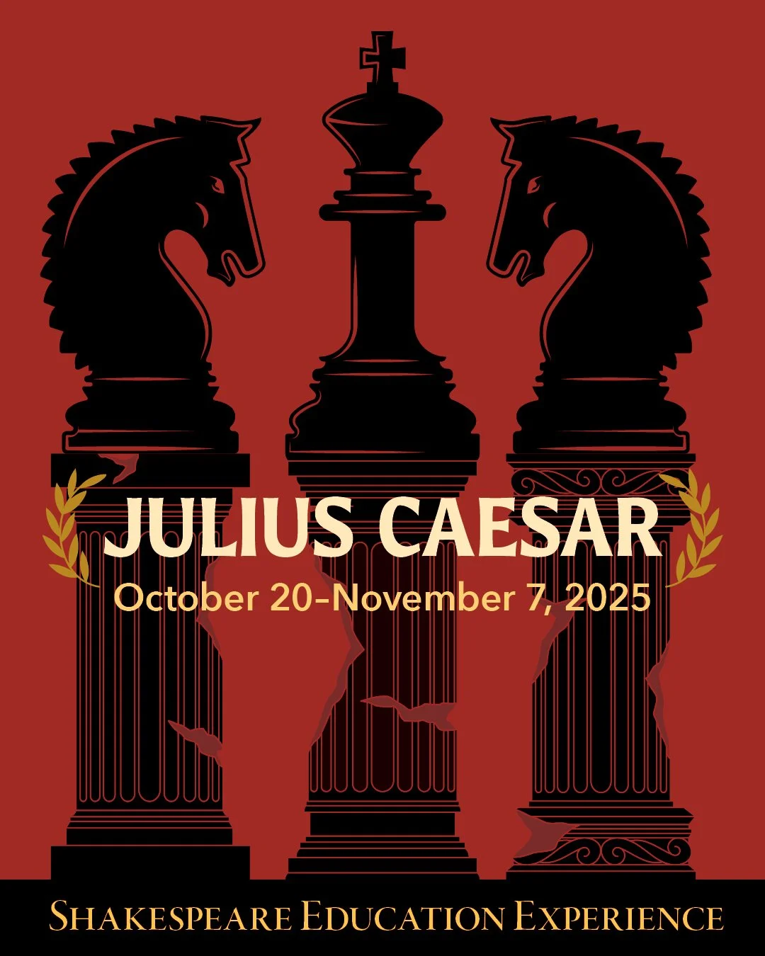 Julius Caesar event branding and poster