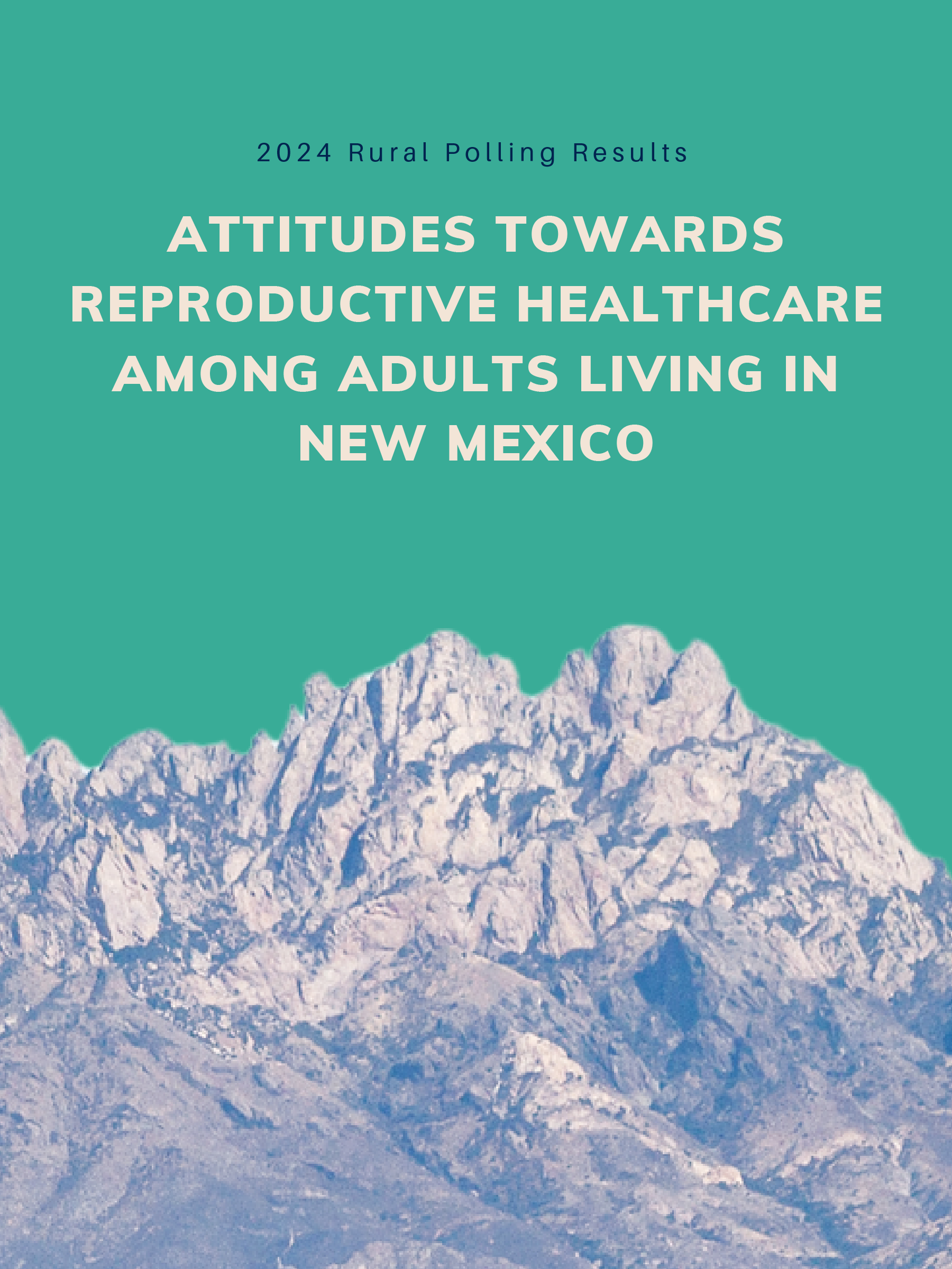 Graphic cover with a teal background and snow white mountains.