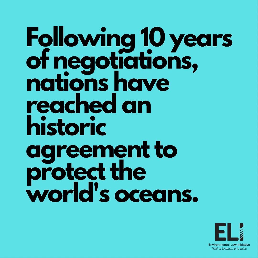 A great start to #seaweek 🌊🐳 with UN member nations agreeing on a &ldquo;high seas treaty&rdquo; to protect the ocean beyond national jurisdiction. Now to get serious about its implementation!