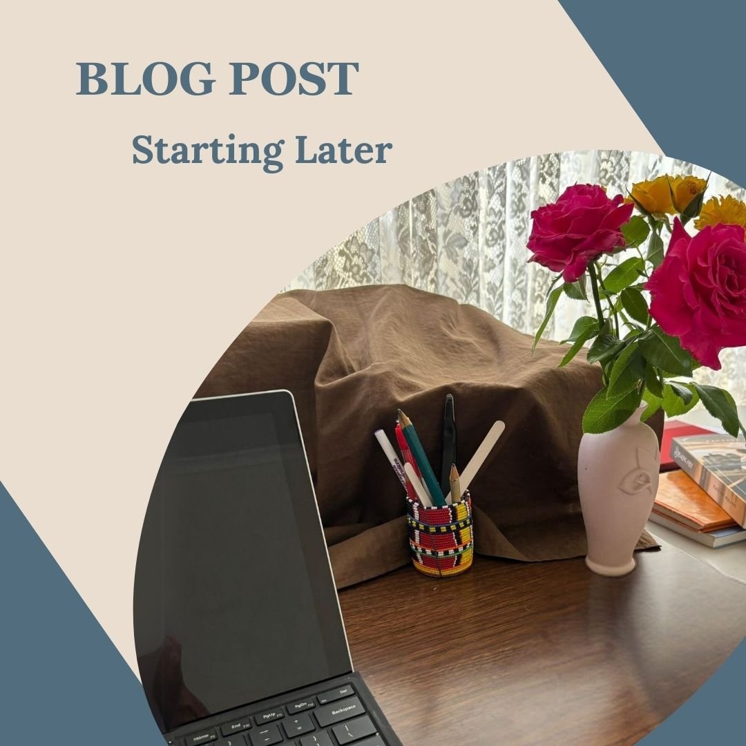 My blog post this month is about starting on a new pursuit later in life. I didn't begin writing seriously until I was in my 60's. But now I have three books and another on the way. Link in the bio